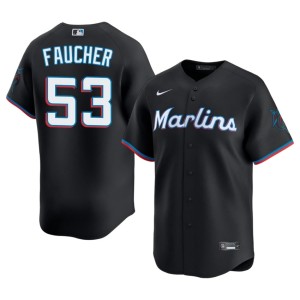 Limited Black Miami #53 Calvin Faucher Men Jersey 638113-476