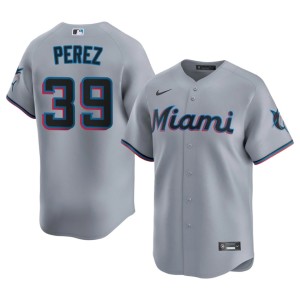 Official MIA Gray Eury Perez #39 Men Jersey 716044-542