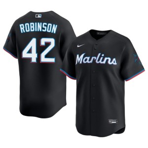MLB Men Black #42 Jackie Robinson The Fightin' Fish Jerseys 446379-670