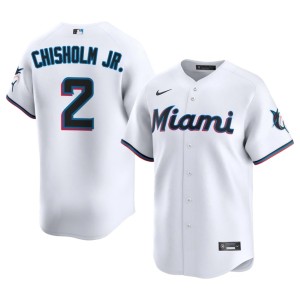 Official Jazz Chisholm Jr. #2 White Marlins Men Jerseys 905743-994
