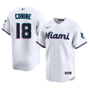 Popular White #18 Mens The Fightin' Fish Jeff Conine Jerseys 634959-715