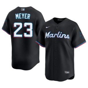 MLB Miami Black Max Meyer Men #23 Jersey 539792-430