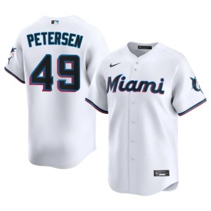 Popular Michael Petersen MIA White #49 Men Jerseys 617233-673