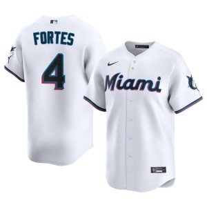 Player #4 Men Nick Fortes White The Fish Jersey 130877-718