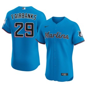 Game Pete Fairbanks Men Blue The Fightin' Fish #29 Jerseys 435718-150