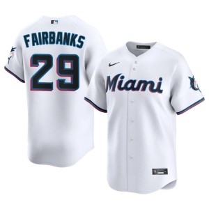 Popular White #29 Pete Fairbanks MIA Marlins Mens Jersey 683104-917