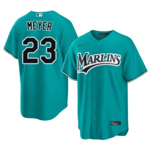 Game #23 The Fightin' Fish Men Teal Max Meyer Jersey 398321-748
