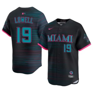 New Mike Lowell City Connect Mens #19 Miami Black Jersey 624398-654