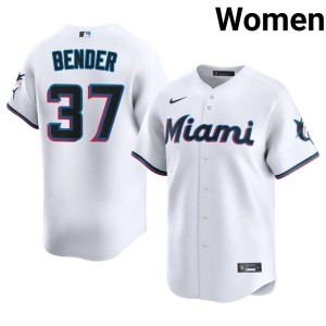 Embroidery White #37 Anthony Bender Womens The Fightin' Fish Jerseys 890110-990