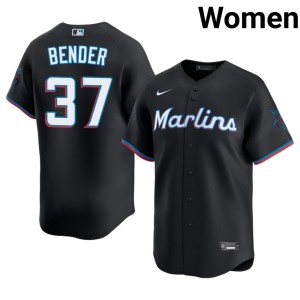 Authentic Miami #37 Anthony Bender Black Women's Jersey 673307-307