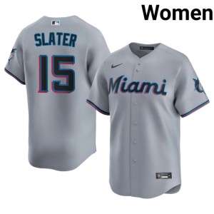 2026 Gray #15 Miami Womens Austin Slater Jerseys 703113-612
