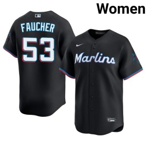 2026 Calvin Faucher Black Miami #53 Women's Jersey 161168-509