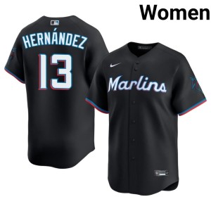 Embroidery Heriberto Hernandez Women The Fish #13 Black Jersey 585565-757