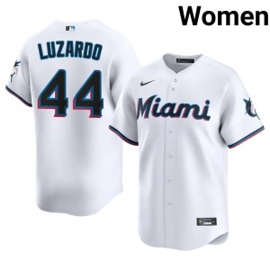 Game #44 White Womens Jesus Luzardo MIA Jerseys 708465-254
