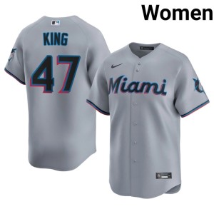 2026 Women The Fish #47 Gray John King Jersey 201234-774