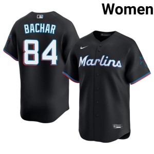 2026-27 Lake Bachar Miracle Marlins #84 Women's Black Jerseys 180187-946