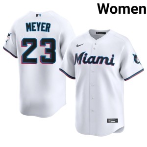 2026 Max Meyer The Fightin' Fish Women #23 White Jerseys 190273-583