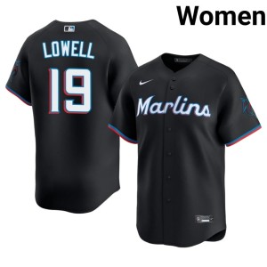 2026 Black MIA Marlins #19 Women's Mike Lowell Jersey 184173-941
