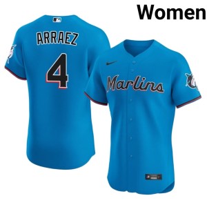Game #4 Blue Women's Nick Fortes MIA Jersey 194922-524