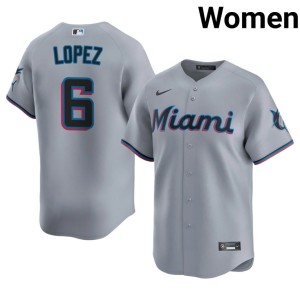 Popular #6 Women's Otto Lopez The Fish Gray Jerseys 173636-402