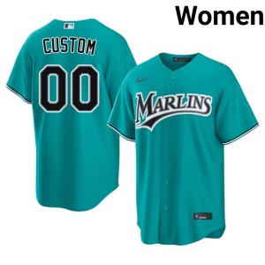 Popular Teal Custom The Fightin' Fish #00 Women's Jersey 354703-897