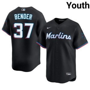 Stitched Black #37 Youth Anthony Bender Miami Jerseys 485215-485
