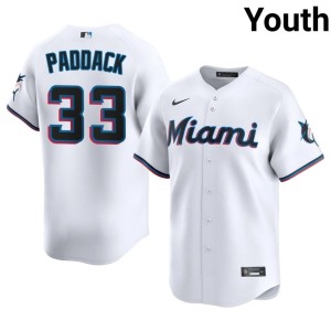 Player Chris Paddack The Fightin' Fish #33 White Youth Jerseys 880006-102