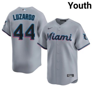 2026 Gray #44 MIA Marlins Jesus Luzardo Youth Jerseys 579061-958