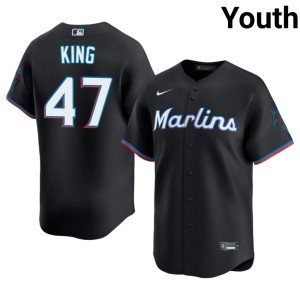 Player Black John King The Fish #47 Youth Jersey 813431-415