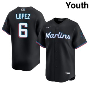Popular #6 The Fightin' Fish Youth Otto Lopez Black Jerseys 529157-280