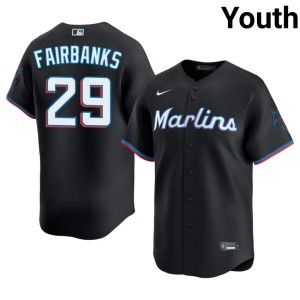 Popular #29 Youth Black The Fightin' Fish Pete Fairbanks Jersey 778691-661